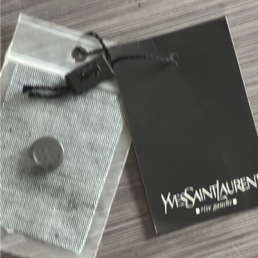 New authentic Yves Saint Laurent replacement black button sealed